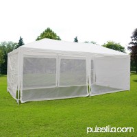 Quictent Outdoor Canopy Gazebo Party Wedding tent Screen House Sun Shade Shelter with Fully Enclosed Mesh Side Wall (10'x20', White)   